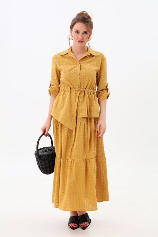 Юбка NIKVA н559-8 горчица