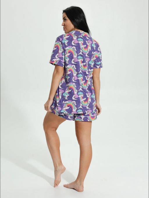 Нимфа пижама женская (фиолетовый) - Lovetex фото 3