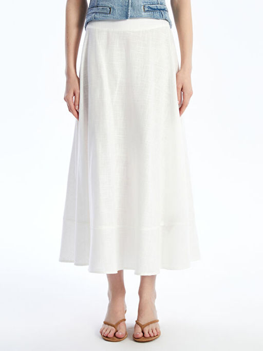 Beli Lastikli Loose Fit Etek