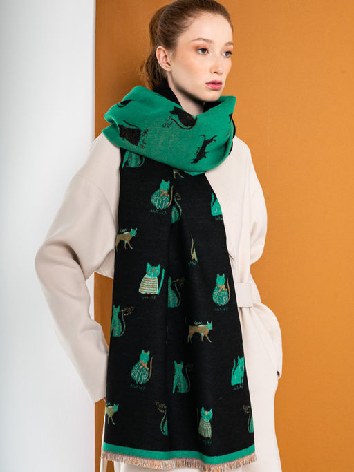 В составе шерсть! Палантин двусторонний - Tantino фото 5