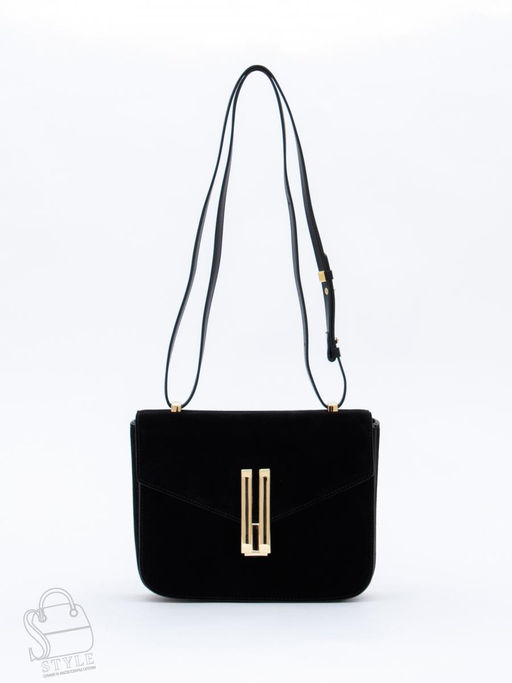 Сумка женская кожаная 1045MF black Polina&Eiterou  в Новосибирске