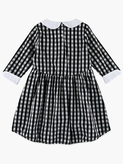 Платье для девочки в клетку UD 2676 синий - Mini maxi фото 7