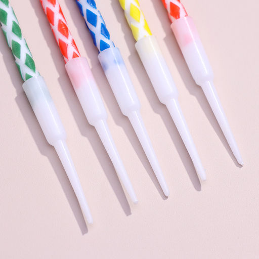 Свечи в торт Ромбик с подставкой, 14 см, 8 шт - Страна карнавалия фото 6