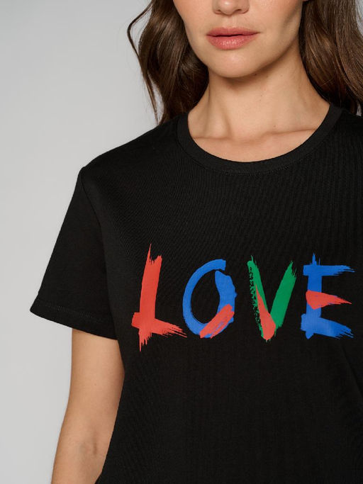 Футболка женская 12411-42025 black - Eleganzza фото 4