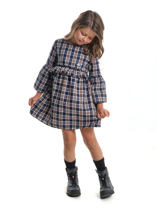 Платье для девочки клетка нарядная детская одежда малышам UD 7879 клетка - Mini maxi фото 7