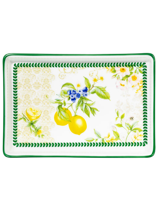 Масленка 15,5*10,5*7,8 см Лимоны фарфор NEW BONE CHINA - Elan gallery фото 4