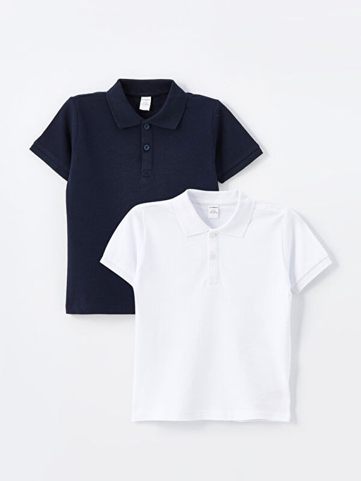 Polo Yaka Basic K?sa Kollu Erkek Bebek Ti??rt 2li