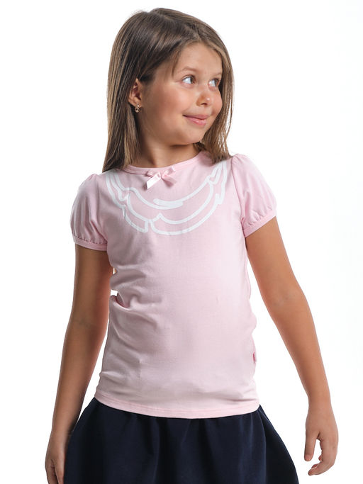 Футболка с принтом для девочки UD 0670 синий - Mini maxi фото 5