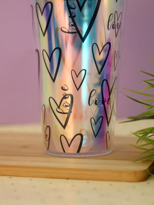 Тамблер "Love heart", blue (450 ml)