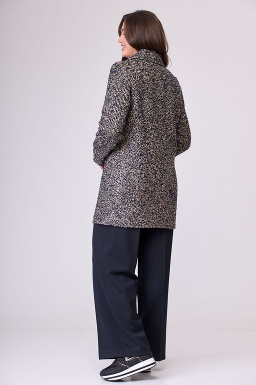 Пальто БелЭльСтиль 858 темно-синий фото 6