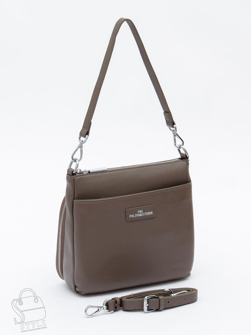 Сумка женская кожаная 2378Y d.apricot Polina&Eiterou