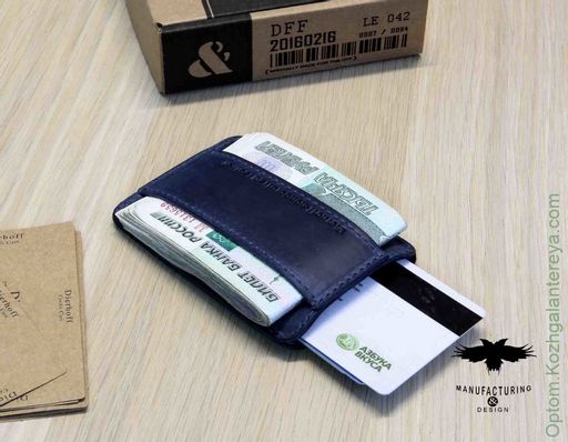 Визитница мужская кожаная Dierhoff Д 6010-912 - Sergio valentini фото 6