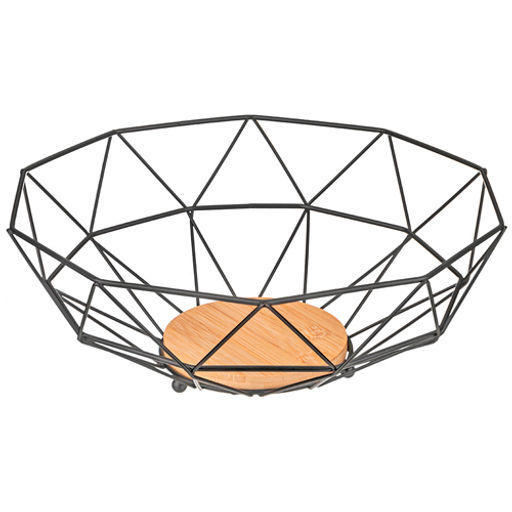 Фруктовница металлическая black, 28х10 см 790-364