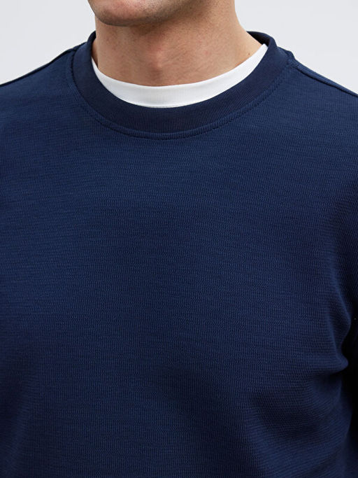 Bisiklet Yaka Uzun Kollu Erkek Ti??rt