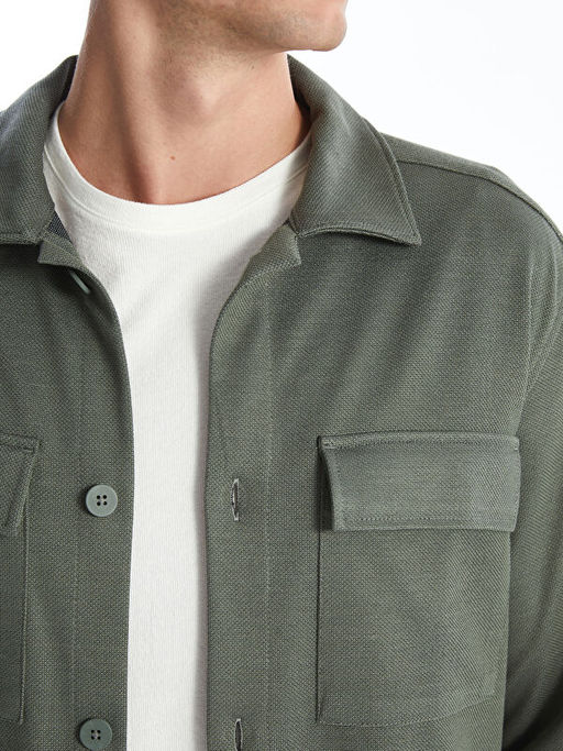 Regular Fit Uzun Kollu Erkek G?mlek Ceket