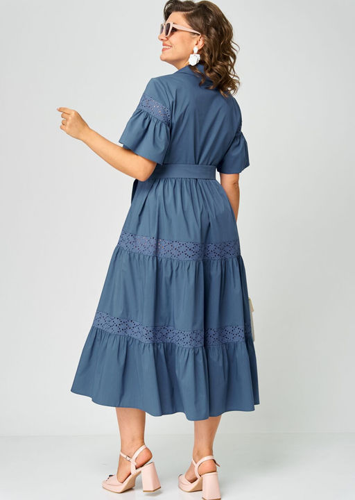 Платье EVA GRANT 7181М джинс