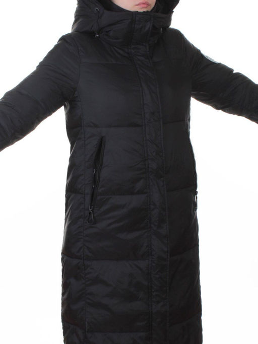 3068 BLACK Пальто пуховое женское с внутренним жилетом (утиный пух) - Fashion фото 2