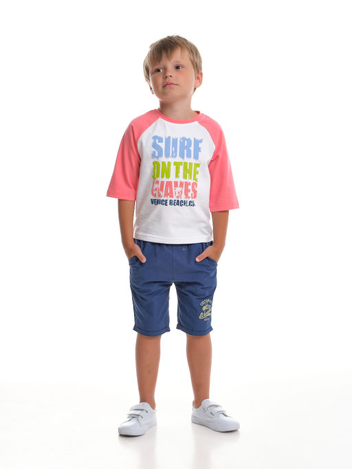 Футболка с принтом UD 0755 коралловый - Mini maxi фото 2