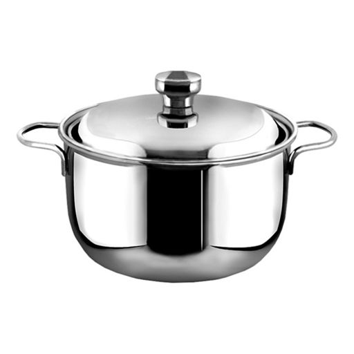 Кастрюля 5,0 л пр.р., мет. кнопка (Классика) (220 мм) арт.1с395 (г.Аша) /Амет/  фото 2