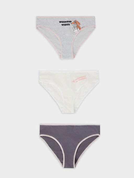 Трусы для девочек в наборе, 3 шт