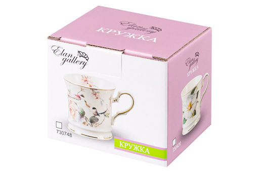 Кружка 170 мл 10,5*8*7,5 см "Белая с золотом" NEW BONE CHINA
