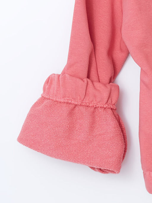 Bisiklet Yaka K?z ?ocuk Kal?n Sweatshirt