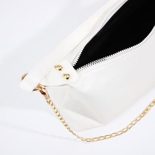 Сумка женская на молнии, белая