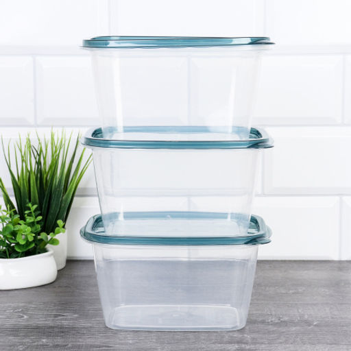 Салатник прямоугольный 3 штуки набор 17x11x9 см / P1 /уп 80/высокий - ГалеонТрейд фото 12