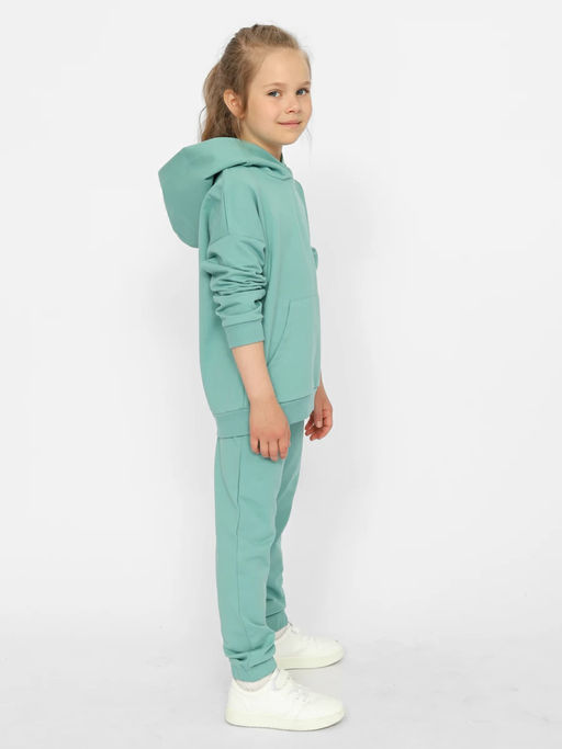 CRB wear/CWKG 90201-39 Костюм для девочки (толстовка, брюки),морская волна/Ex.Cherubino  фото 2