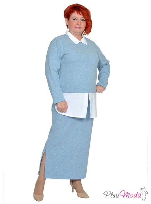 Юбка Модель №1747 размеры 44-84 - Plusmoda фото 2