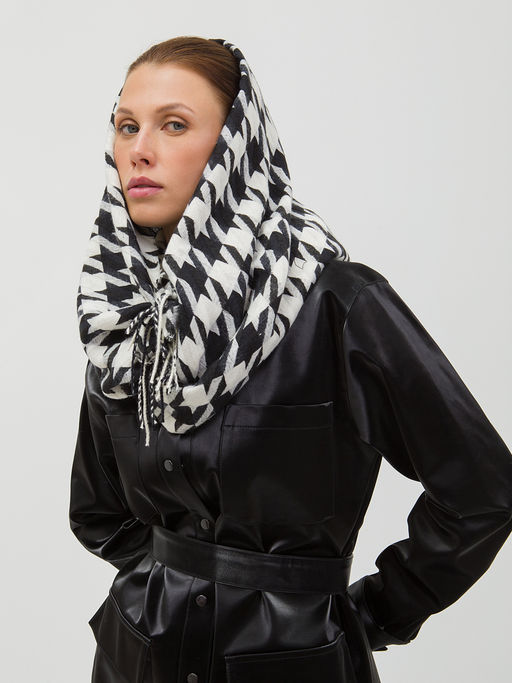 В составе шерсть. Большой теплый двусторонний палантин - Tantino фото 9