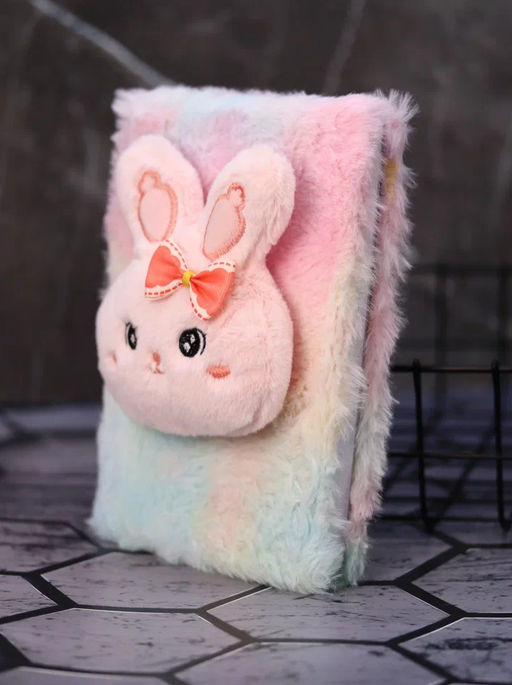 Блокнот плюшевый Cute bunny , 13х18 см, плотность 80 гр.
