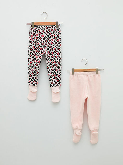 Beli Lastikli Kadife K?z Bebek ?orapl? Pijama Alt 2li - Waikiki фото 2