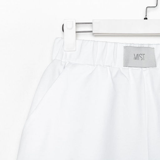 Костюм женский (толстовка, шорты) MIST, размер 40-42, белый