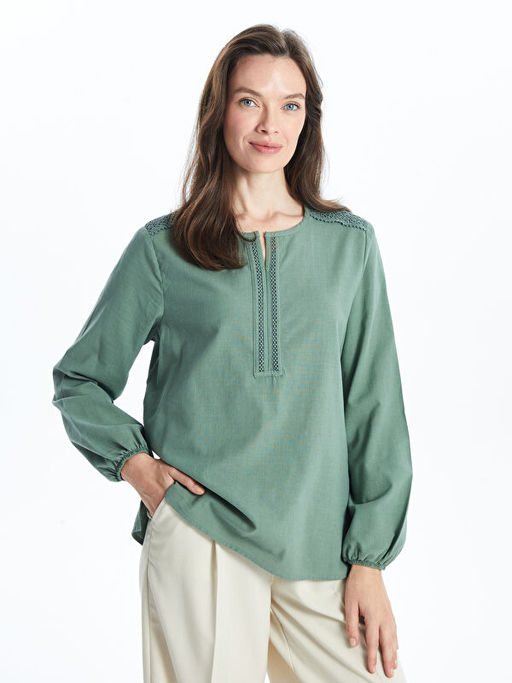 Ka??k Yaka Kad?n Bluz