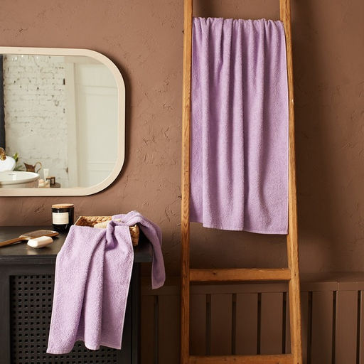 Полотенце махровое Экономь и Я 70*140 см, цв. лиловый, 100% хлопок, 320 гр/м2  фото 11