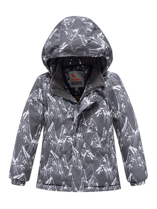 Горнолыжный костюм Valianly детский для мальчика серого цвета 9205Sr  фото 2