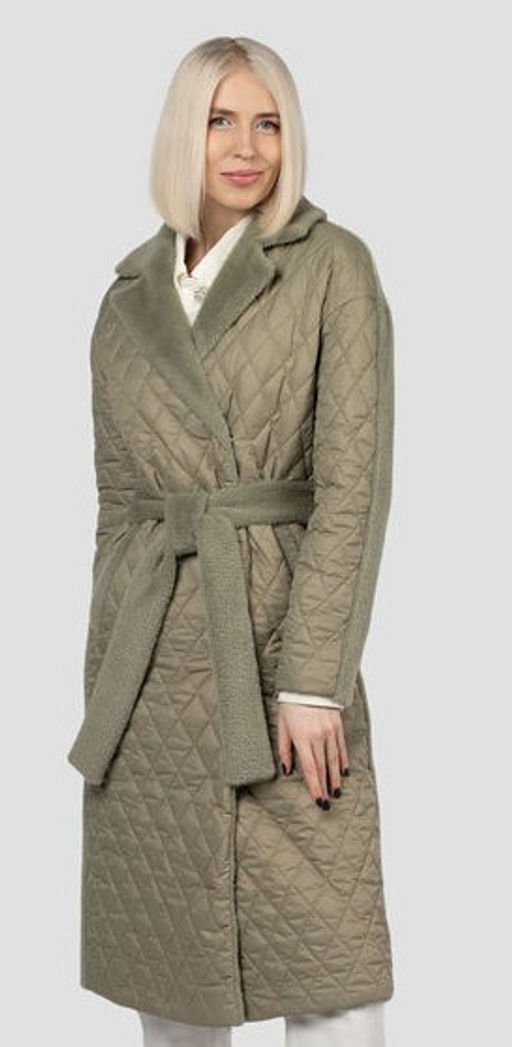 Пальто женское демисезонное (пояс) - El podio фото 13