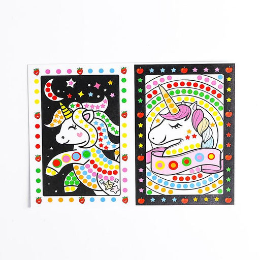 Аппликация наклейками Единорог, 2 картинки - основы, 2 листа наклеек - Simaland фото 4