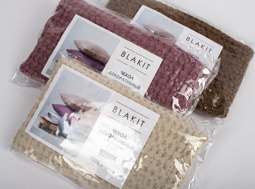 4438 Чехол для подушки 40*40 рис 18-1314 цв шоколад