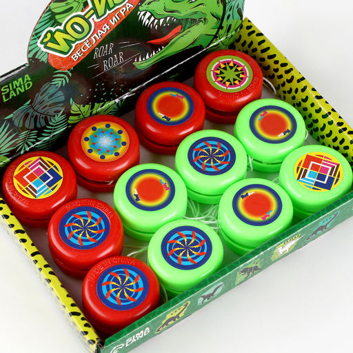 Цена за 12 шт. Йо-йо «Динозавр», МИКС, в шоубоксе