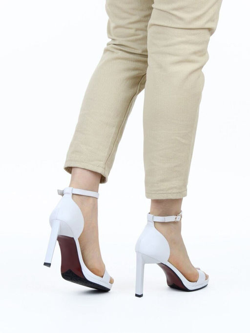 08-A78F-620D WHITE Босоножки женские (натуральная кожа)