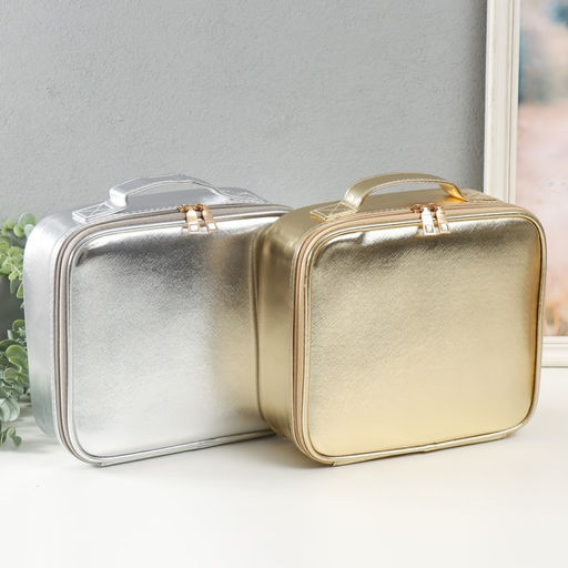 Шкатулка для украшений, косметики «Сумочка. Сияние», искусственная кожа, 26×24×9 см, МИКС