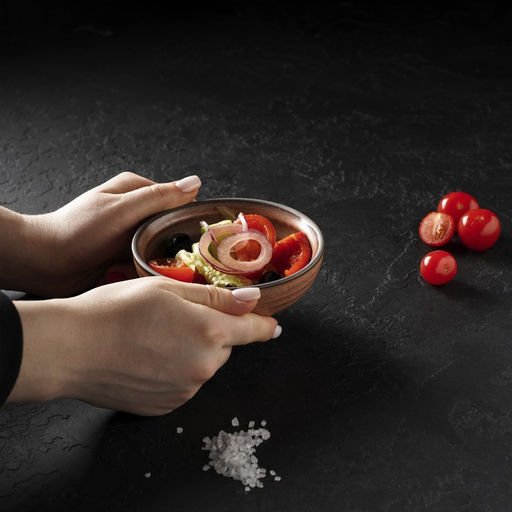 Миска фарфоровая Magistro Garland, 230 мл, d=12 см, цвет коричневый  фото 4