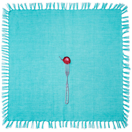 КОМПЛЕКТ САЛФЕТОК ИЗ 2-Х ШТ 40Х40СМ БОН АППЕТИТ,КОРИЧ+БИРЮЗА, 100 - Lefard фото 4