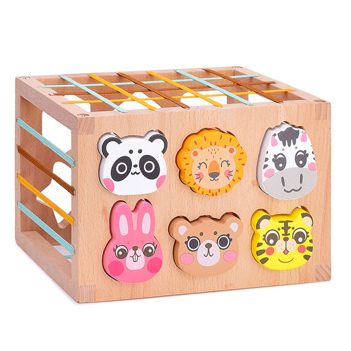 Сортер Фигуры и Животные в коробке - Щепочка фото 5