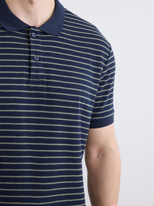 Polo Yaka ?izgili Erkek Ti??rt