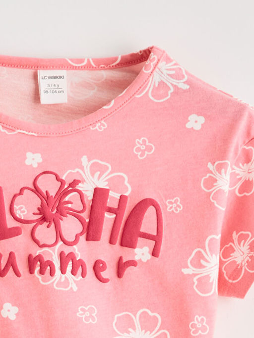 Kalp Desenli K?z ?ocuk Ti??rt ve ?ort