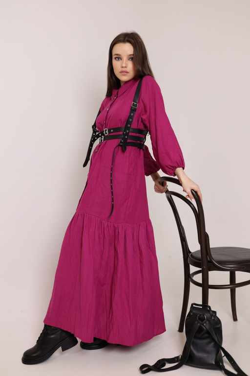 Платье AMORI 9615 фуксия  фото 4