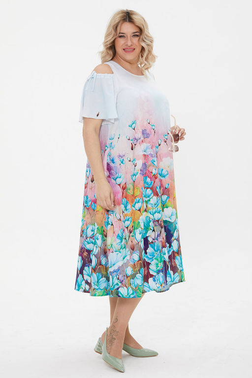 Платье Luxury Moda 1220 голубой